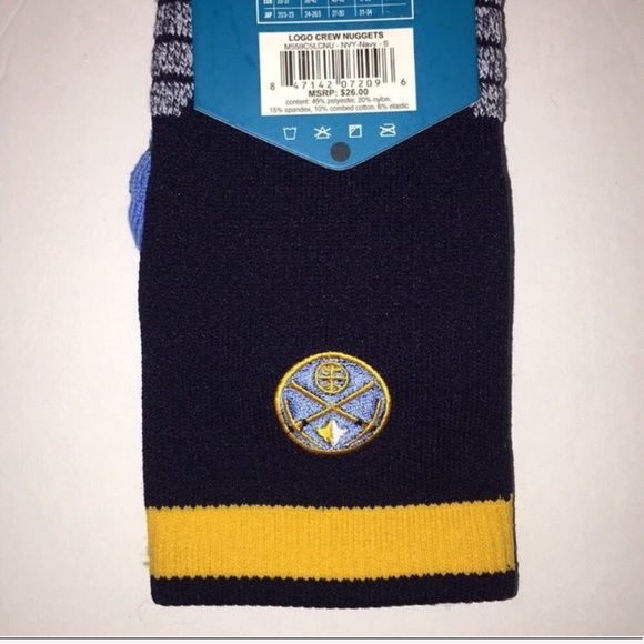 STANCE NBA Basketball Denver Nuggets crew socks - Picture 4 of 4